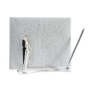  Caucasian Guest Book Holder with Pen