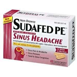  Sudafed Pe Sinus Headache Caplets 48 Health & Personal 
