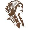 Vintage Pocahontas native American Apparel 2001 T Shirt  