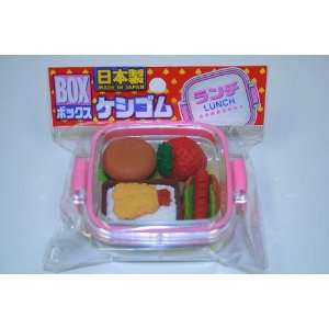  Iwako Mini Erasers (Pink Lunch 4pc) 