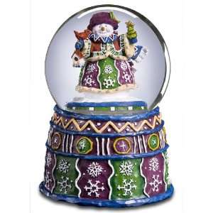  San Francisco Music Box Company   Patchwork Snowman With 