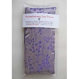  Aromatherapy Eye Pillow   delicate purple flowers 