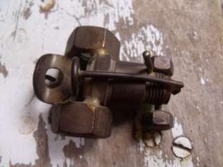 Adorable Folk Art Mini Tractor From Spark Plug & Nuts  