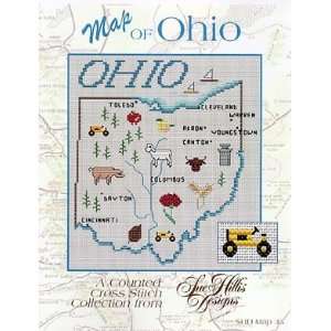  Ohio Map   Cross Stitch Pattern Arts, Crafts & Sewing
