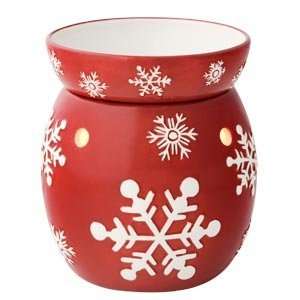   Red Snowflake Fullsize Warmer for Melting Scented Wax 