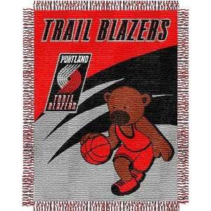 Portland Trail Blazers NBA Triple Woven Jacquard Throw (044 Series 