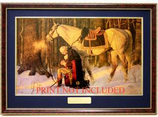 Frame For Prayer At Valley Forge Print By Friberg  