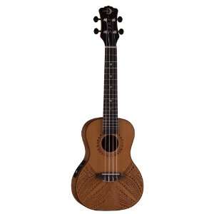  Luna Guitars Concert Ukulele Tapa Cedar w/ Gigbag Musical 