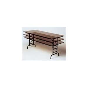 Correll Melamine Adjustable Height 24 x 48 Folding Table 