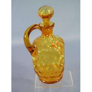 Amber Art Glass Cruet 