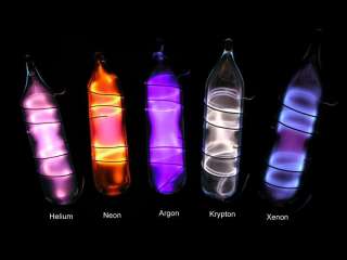 Complete Set of noble gases sealed in ampoules  