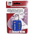 Voltage Valet Travel Sentry Certified Combination Lock (Blue)   2TL B