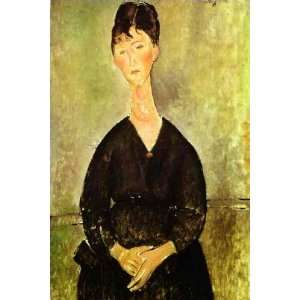   Oil Reproduction   Amedeo Modigliani   32 x 48 inches   Cafe Singer