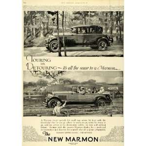 1926 Ad Antique Marmon Convertible Automobile Indianapolis 