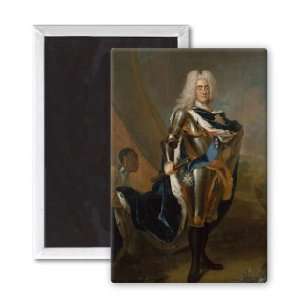  King Augustus II of Poland, before 1730 (oil   3x2 inch 