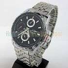 Strong Men Stainless Steel Quartz Analog Wrist Watch Clock  