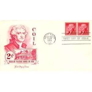 United States First Day Cover Thomas Jefferson Liberty Series Issued 