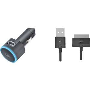    USB Car Adapter with iPad/iPod/iPhone Cable