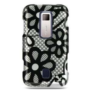  BLACK FLOWERS DESIGN CASE for the HUAWEI ASCEND 