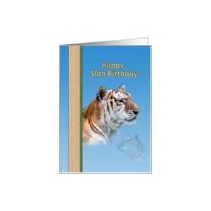50th Birthday with Tiger Card