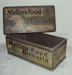 MELLINS FOOD Original TIN BISCUIT BOX Very Rare  