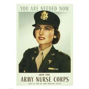  You are Needed Now. Join the Army Nurse Corps Poster (8.00 