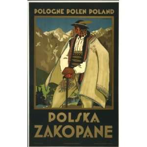  1925 poster Polska  Zakopane / S. Norblin.