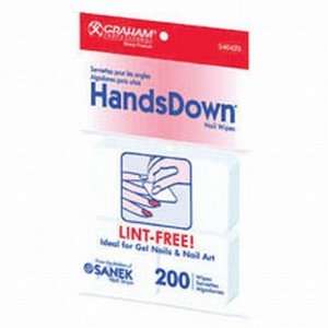  Graham Nail Wipes 2 x 2 Non Woven (200 Per Pack) Beauty