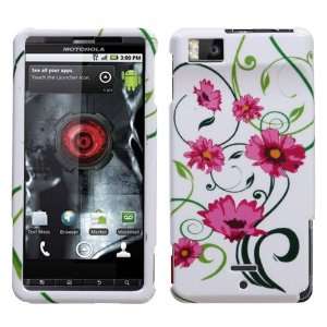   Case Cell Phone Protector for MOTOROLA Droid X MB810 Love Flower Case