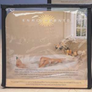  Aromatherapy Bath 5 piece Kit Vinyl Bag with Bubble Bath 