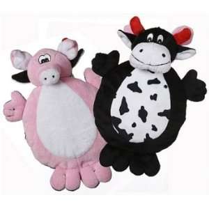 Two Faced Cow/Pig Crinkle Dog Toy