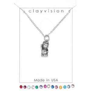  Clayvision Japanese Maneki neko Lucky Cat Charm Necklace 