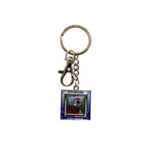 Set of 5, 6 Centimeter Spinning Keychains with a Fiddler on the Roof