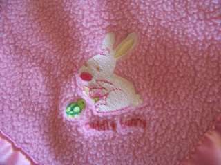   Pink Security Blanket Plush Lovey Baby Girl Blankie Toy GUC  