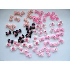 Nail Art 3d 70 Pieces Mix Bow Rhinestone for Nails, Cellphones 1.2cm 