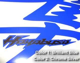 99 07 Hayabusa 1300 Kanji Complete 12pc Decal Set, 33+ Colors, 2 