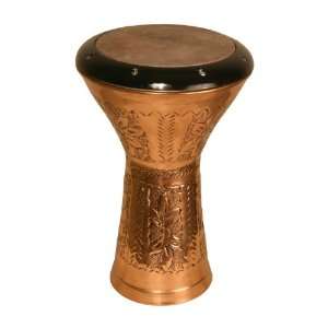  Copper Flower Doumbek, 11, Skyndeep Musical Instruments