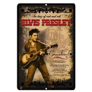  Elvis Presley Graceland Embossed Tin Sign *SALE* Sports 