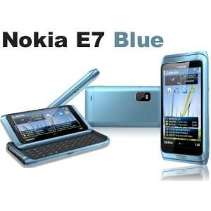  Nokia E7 Blue has a 4 AMOLED screen in the nHD 360x640 