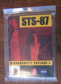   STS 87 MICROGRAVITY PAYLOAD 4 CARDS   SPACE FLIGHT AWARENESS  