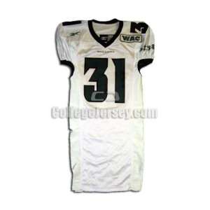   No. 31 Game Used Hawaii Reebok Football Jersey