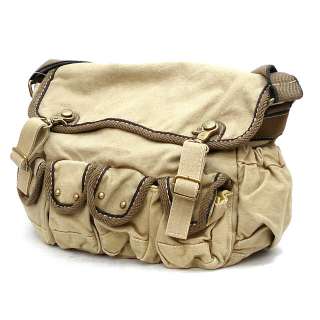 New Vintage Military Shoulder Messenger Canvas Bag European School Bag 
