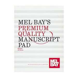  MelBay 147715 Premium Quality Manuscript Pad TwelveStave 