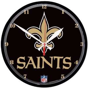    BSS   New Orleans Saints NFL Round Wall Clock 