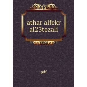  athar alfekr al23tezali pdf Books