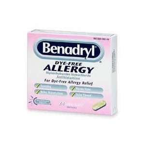  Benadryl Dye Free Allergy Relief, Liqui gels, 24 count 