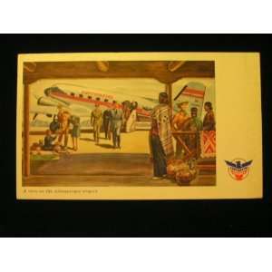  40s Continental AirLines, Albuquerque Airport NM Pc not 