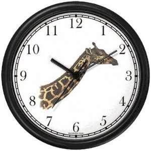 Giraffe Head and Neck   JP   African Animal Wall Clock by 