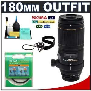  Sigma 180mm f/3.5 EX DG APO HSM Macro Lens + Hoya UV 