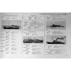  1953 54 WW1 Ships Royal Thai Navy Flags Tachin Ymer Atl 